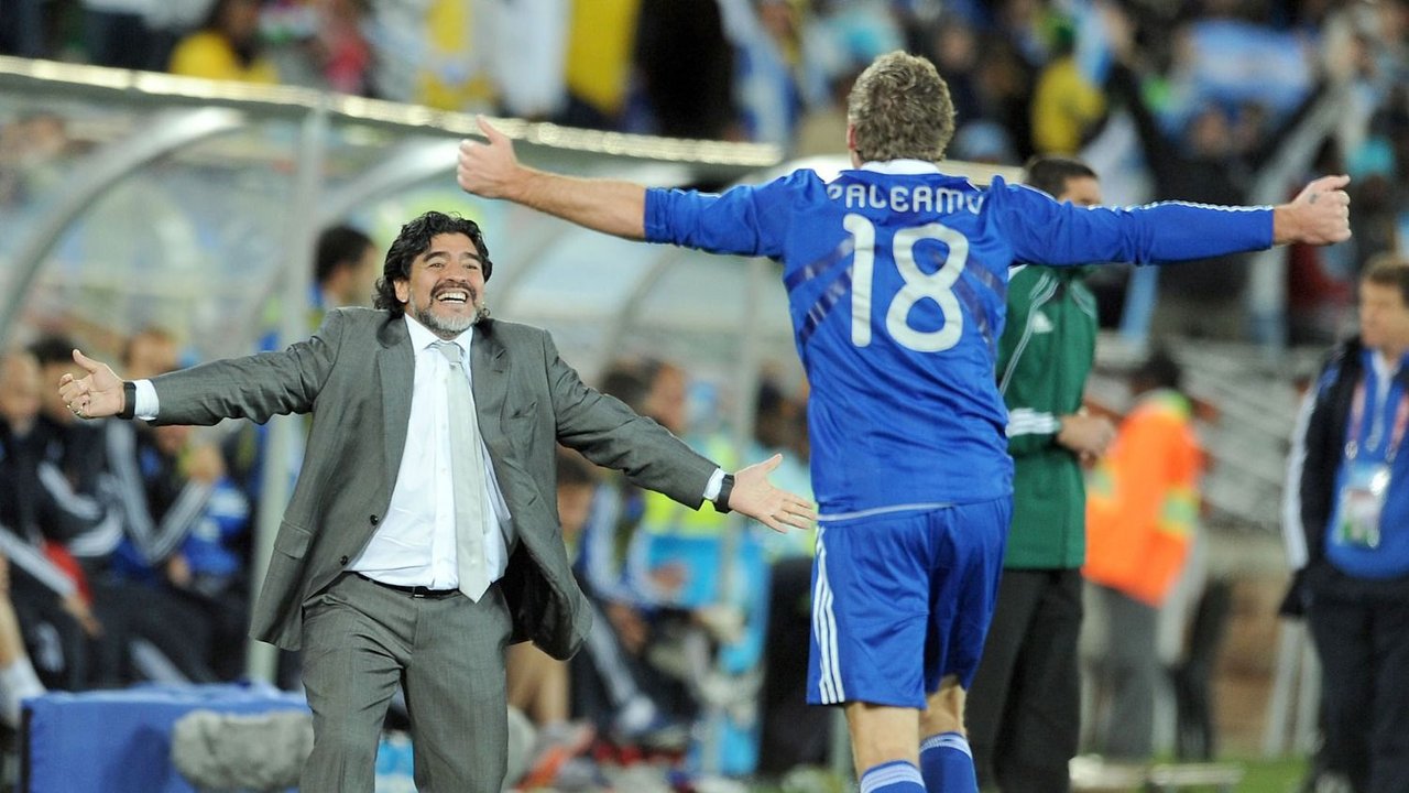 Diego Maradona, Martín Palermo, Selección Argentina, Boca Juniors. 