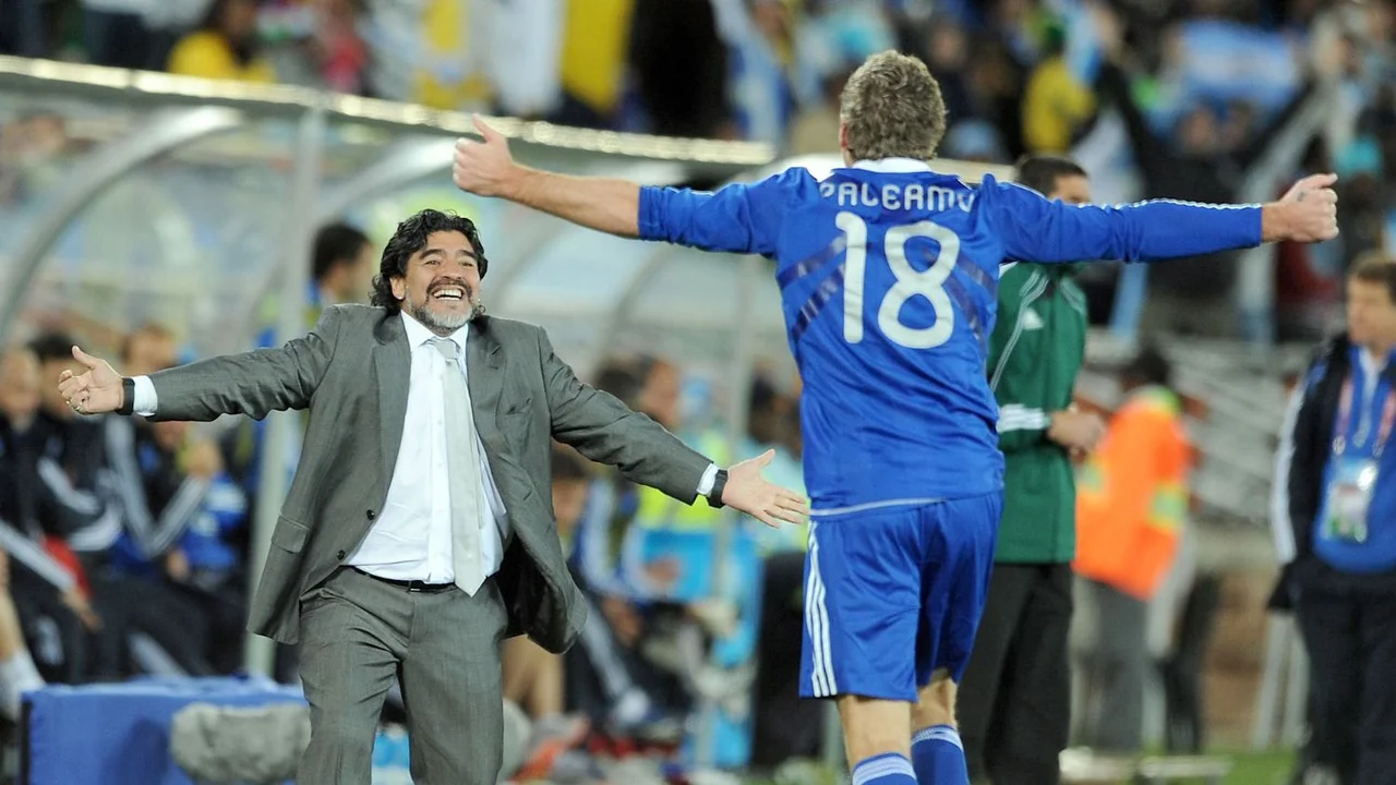 Diego Maradona, Martín Palermo, Selección Argentina, Boca Juniors. 