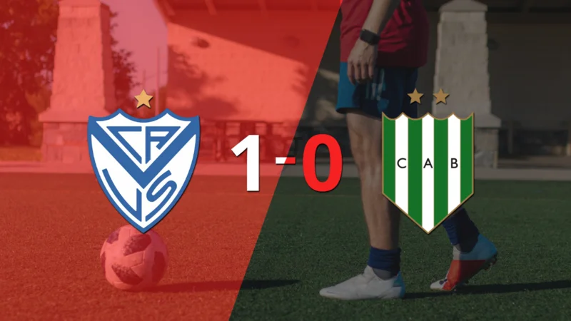 A Vélez le alcanzó con un gol para derrotar a Banfield en el Fortín