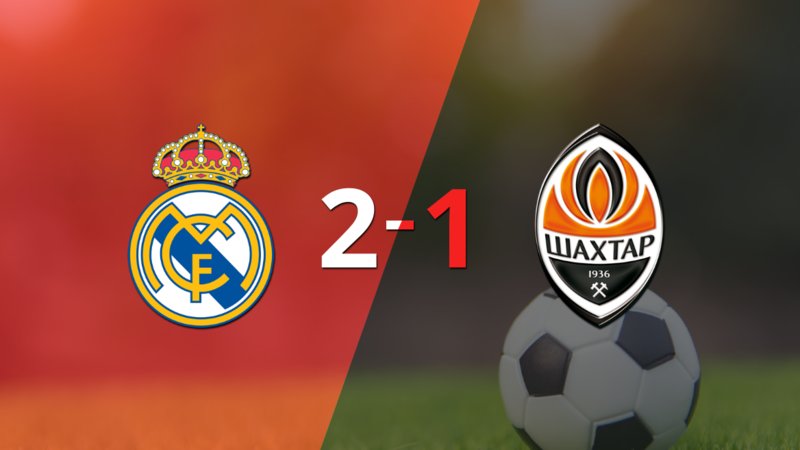 Shakhtar Donetsk cayó 2-1 en su visita a Real Madrid