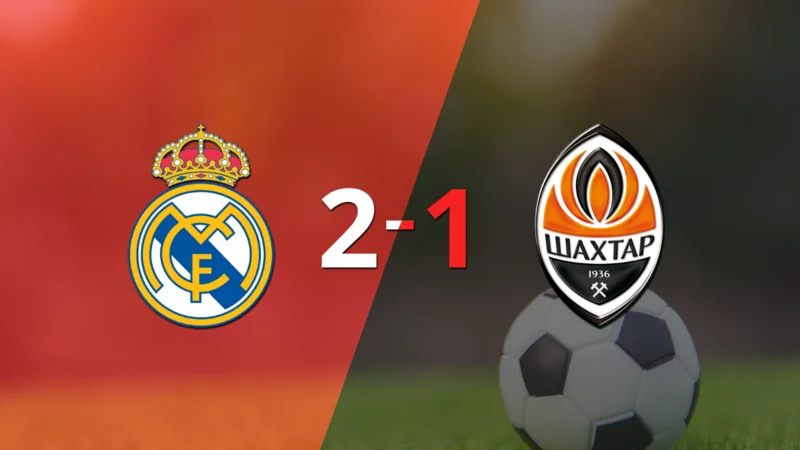 Shakhtar Donetsk cayó 2-1 en su visita a Real Madrid