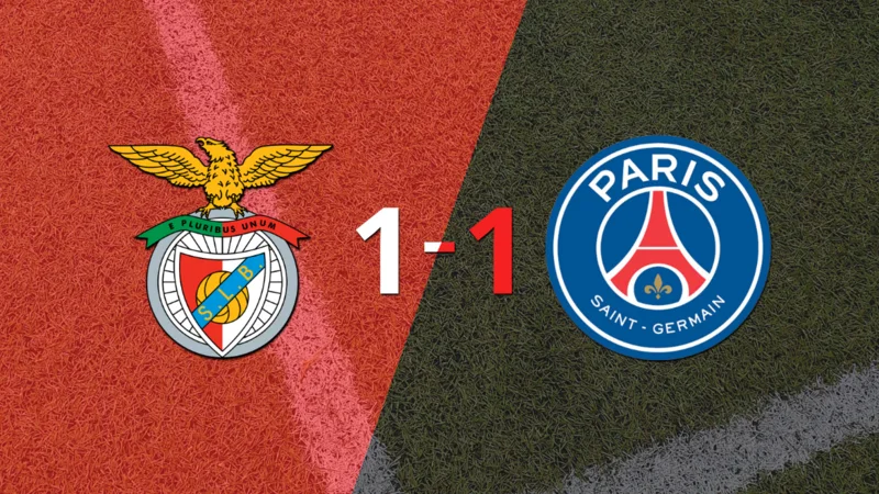 Benfica no pudo en casa ante PSG y empataron 1-1 