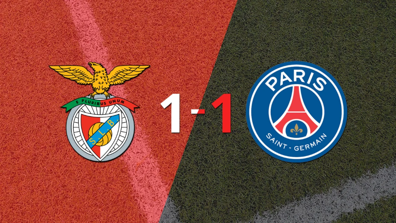 Benfica no pudo en casa ante PSG y empataron 1-1 