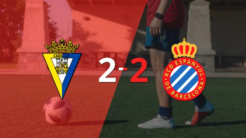 Espanyol empató 2-2 ante Cádiz con doblete de Joselu