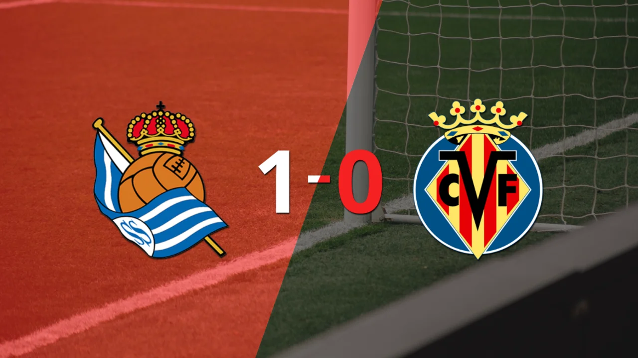 Con un solo tanto, Real Sociedad derrotó a Villarreal en Anoeta