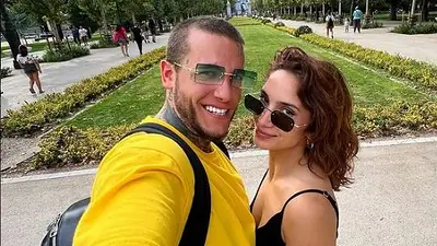 Alex Caniggia y Melody Luz. Alex Caniggia y Melody Luz.