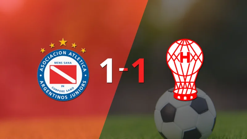 Huracán logró sacar el empate a 1 gol en casa de Argentinos Juniors