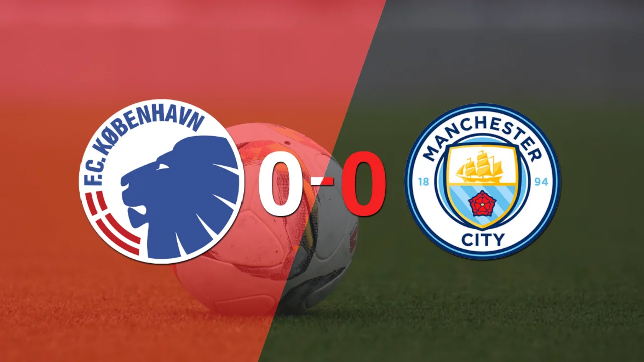 Cero a cero terminó el partido entre FC Copenhague y Manchester City