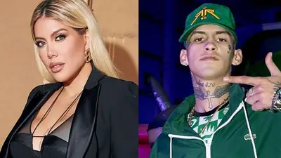 Wanda Nara y L-Gante. Wanda Nara y L-Gante.