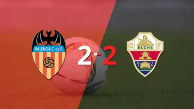 Doblete de Pere Milla en el empate a 2 entre Elche y Valencia Doblete de Pere Milla en el empate a 2 entre Elche y Valencia