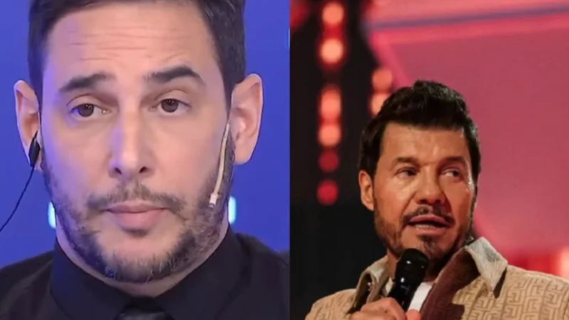 Rodrigo Lussich y Marcelo Tinelli en El Trece.