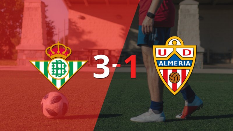 Con dos goles de William Carvalho, Betis venció a Almería