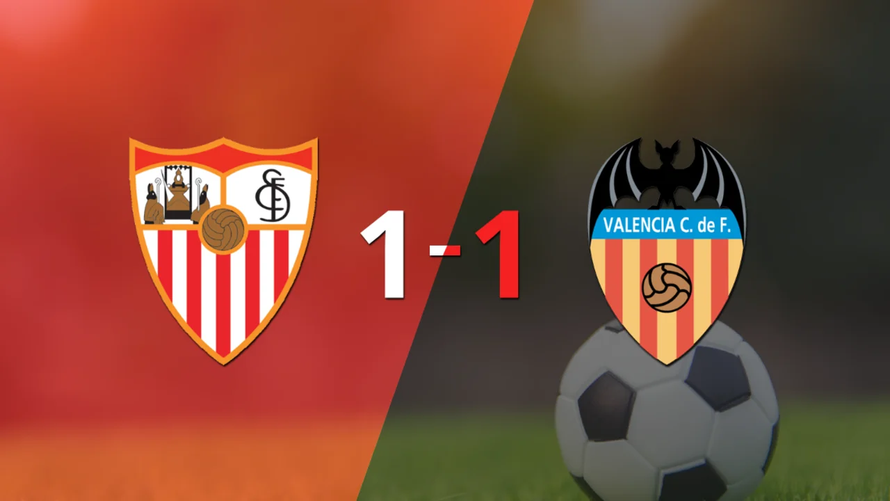 Empate a uno entre Sevilla y Valencia