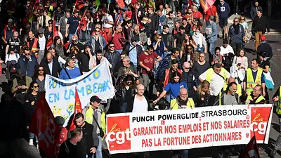 Francia: tensión en las calles en una jornada de paro nacional Francia: tensión en las calles en una jornada de paro nacional