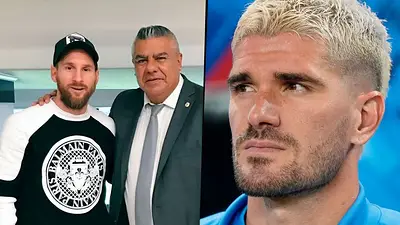 Chiqui Tapia Lionel Messi Rodrigo De Paul Chiqui Tapia Lionel Messi Rodrigo De Paul