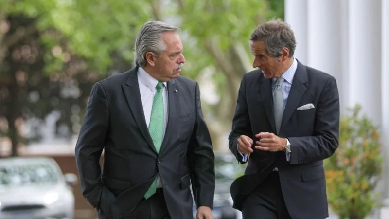 Alberto Fernández recibió en Olivos a Rafael Grossi, director del Organismo Internacional de Energía Atómica