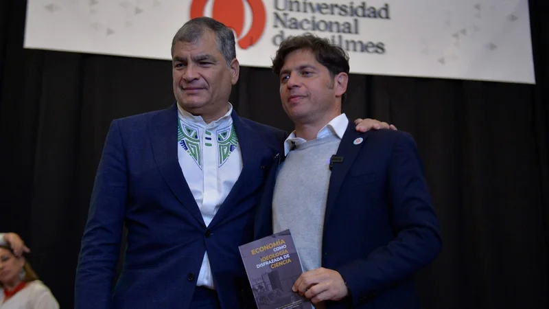 Junto a Correa, Kicillof acusó a JxC de aferrarse a las "fracasadas" ideas neoliberales
