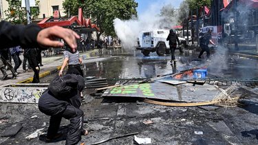 Represión y detenidos en el tercer año del estallido social en Chile