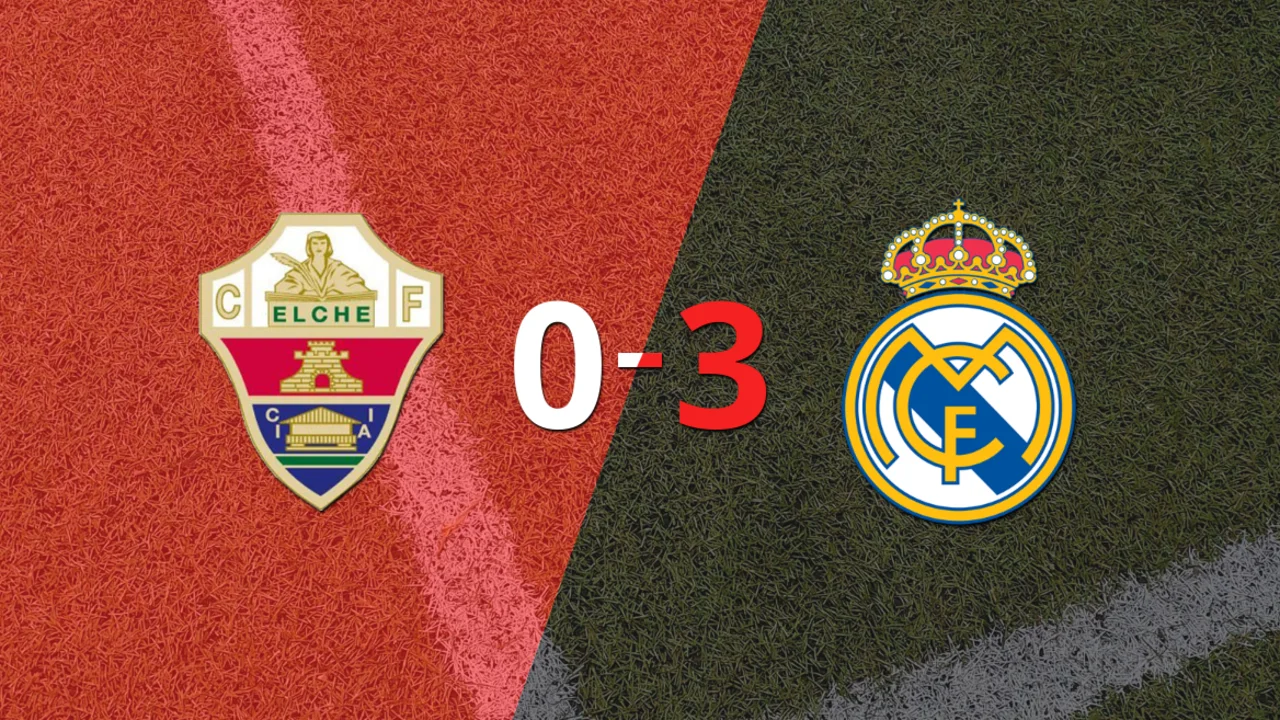 Real Madrid ganó y goleó en su visita a Elche