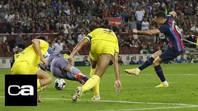 Lewandowski consigue un doblete en la victoria del Barcelona sobre el Villarreal Lewandowski consigue un doblete en la victoria del Barcelona sobre el Villarreal