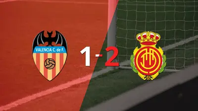 Mallorca ganó por 2-1 en su visita a Valencia Mallorca ganó por 2-1 en su visita a Valencia