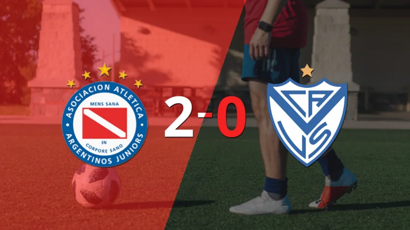 Sólido triunfo de Argentinos Juniors por 2-0 frente a Vélez