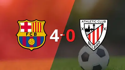 Goleada de Barcelona 4 a 0 sobre Athletic Bilbao Goleada de Barcelona 4 a 0 sobre Athletic Bilbao