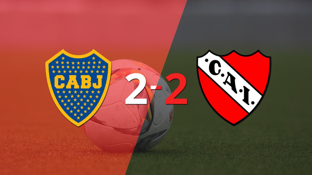 Boca Juniors e Independiente igualaron por 2 en un vibrante partido