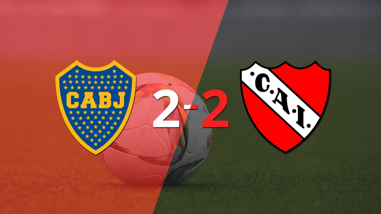 Boca Juniors e Independiente igualaron por 2 en un vibrante partido