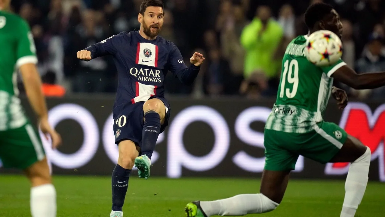 Lionel Messi PSG Maccabi Haifa UEFA Champions League