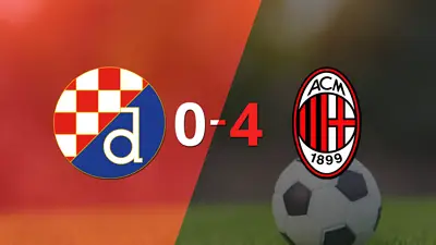 Arrolladora victoria de Milan en casa de Dinamo Zagreb Arrolladora victoria de Milan en casa de Dinamo Zagreb