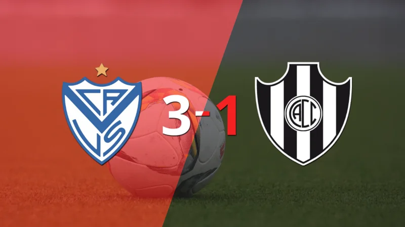 Walter Bou sentenció el triunfo de Vélez ante Central Córdoba (SE) con doblete 