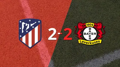 Atlético de Madrid empató 2-2 en casa con Bayer Leverkusen Atlético de Madrid empató 2-2 en casa con Bayer Leverkusen