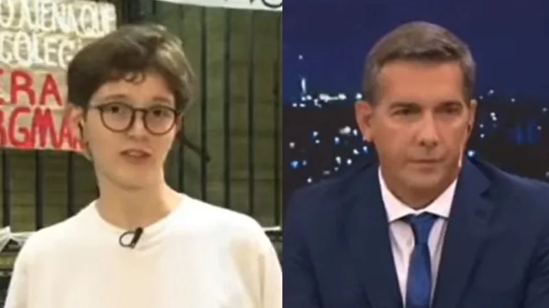 Estudiante del CNBA dejó en ridículo a un periodista de TN: "No sé si funciona bien el micrófono"