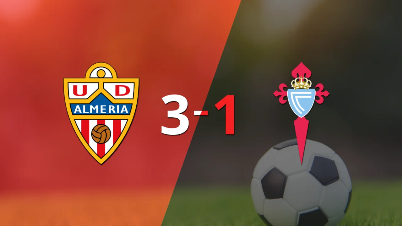 Almería goleó a Celta por 3 a 1