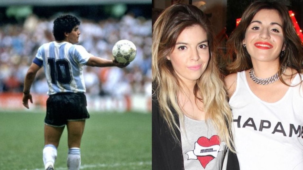 Diego Maradona, Dalma Maradona, Gianinna Maradona, Selección Argentina, Napoli, fútbol, deportes
