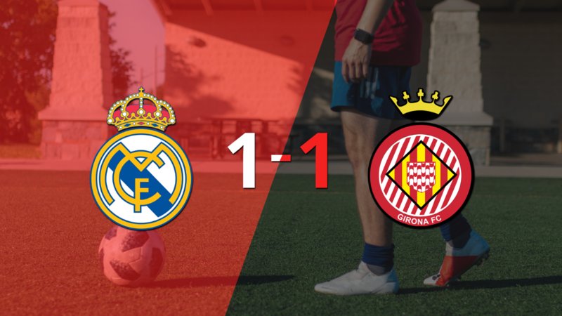 Girona empató 1-1 en su visita a Real Madrid