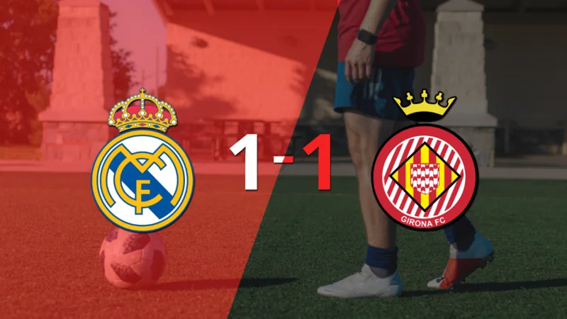 Girona empató 1-1 en su visita a Real Madrid