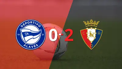 Osasuna venció por 2-0 a Alavés como visitante Osasuna venció por 2-0 a Alavés como visitante