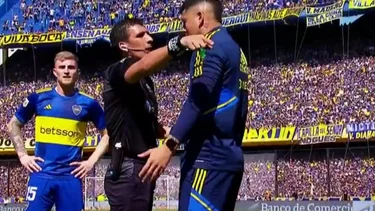 Rojo estalló de furia tras el gol de River y se puso cara a cara con Andrés Merlos