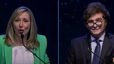 Myriam Bregman y Jacier Milei Myriam Bregman y Jacier Milei