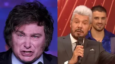 Javier Milei. Marcelo Tinelli Javier Milei. Marcelo Tinelli