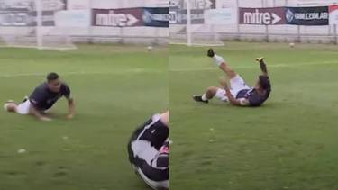 Se rompió todo: tremenda fractura en un partido de Primera D