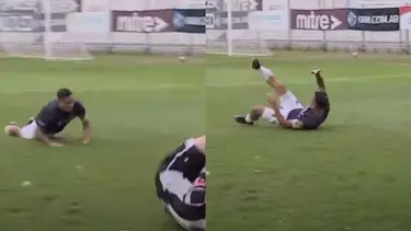 Se rompió todo: tremenda fractura en un partido de Primera D