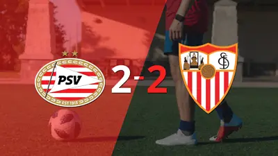 Sevilla sacó un punto luego de empatar a 2 goles con PSV Sevilla sacó un punto luego de empatar a 2 goles con PSV