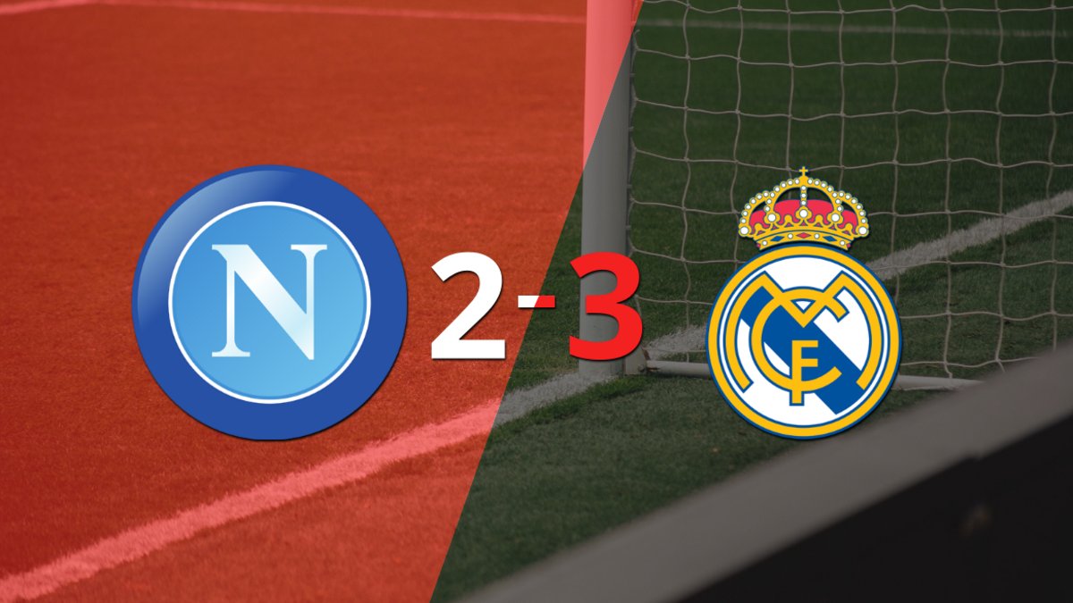 ¡Partidazo! Real Madrid le ganó 3-2 a Napoli | El Destape