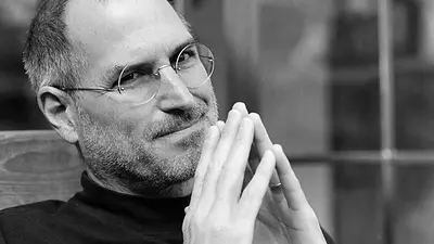 Fotografía del fundador de Apple Steve Jobs Fotografía del fundador de Apple Steve Jobs