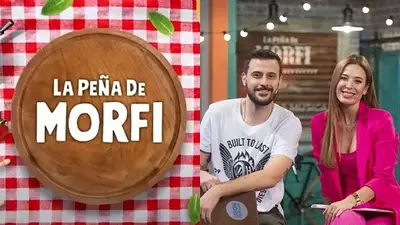Logo de La Peña de Morfi, Diego Leuco y Jésica Cirio Logo de La Peña de Morfi, Diego Leuco y Jésica Cirio