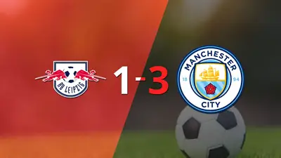 Muchos goles en la victoria de Manchester City como visitante ante RB Leipzig Muchos goles en la victoria de Manchester City como visitante ante RB Leipzig