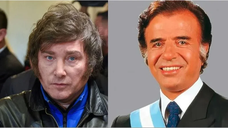 Javier Milei. Carlos Menem